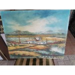 Средна картина масло на платно Испания - 3778